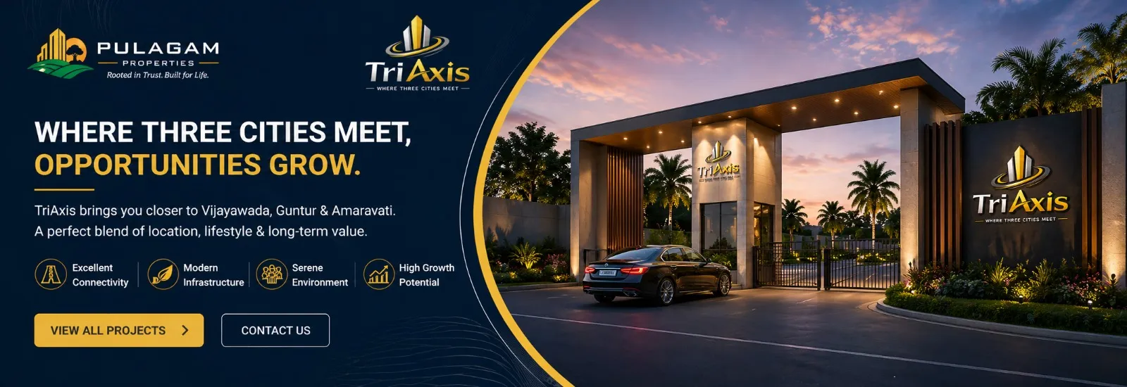 TriAxis Premium Plots @ Kaza Toll Plaza, Guntur
